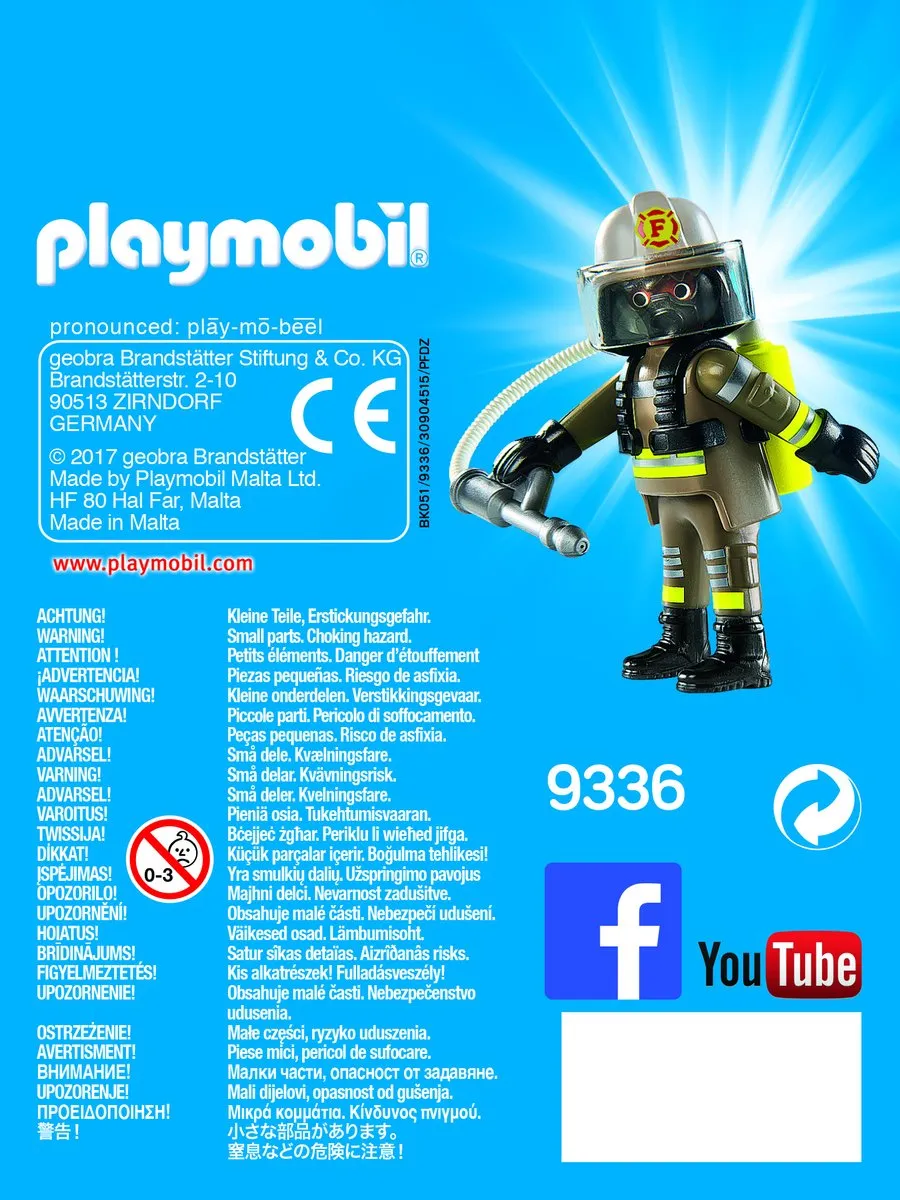 Playmobil Brandweerman 9336 - Multicolor