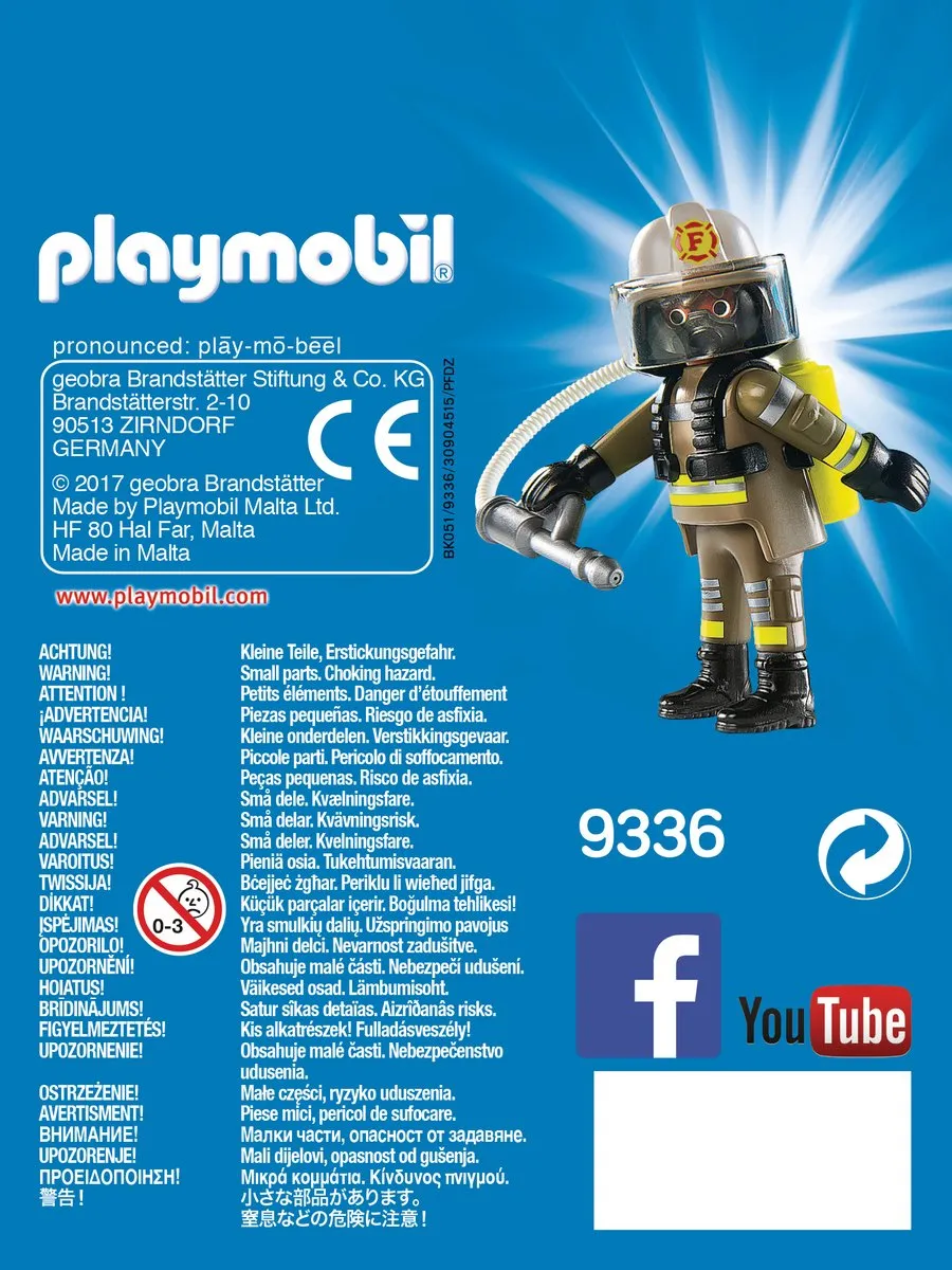 Playmobil Brandweerman 9336 - Multicolor
