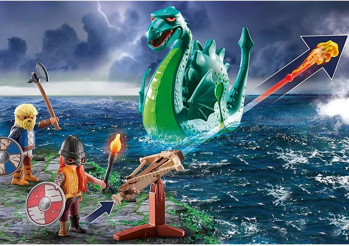 Playmobil History Vikingen Zeemonster 71830 - Multicolor