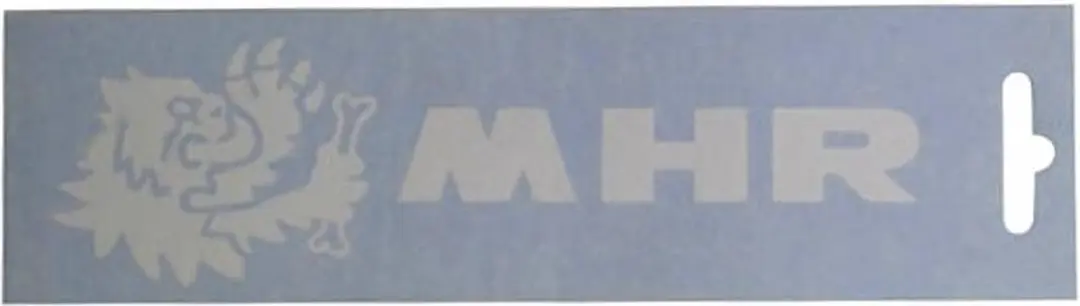 Autocollant stickers Malossi MHR voor auto 33 9774 / logo MHR blanc Nieuw