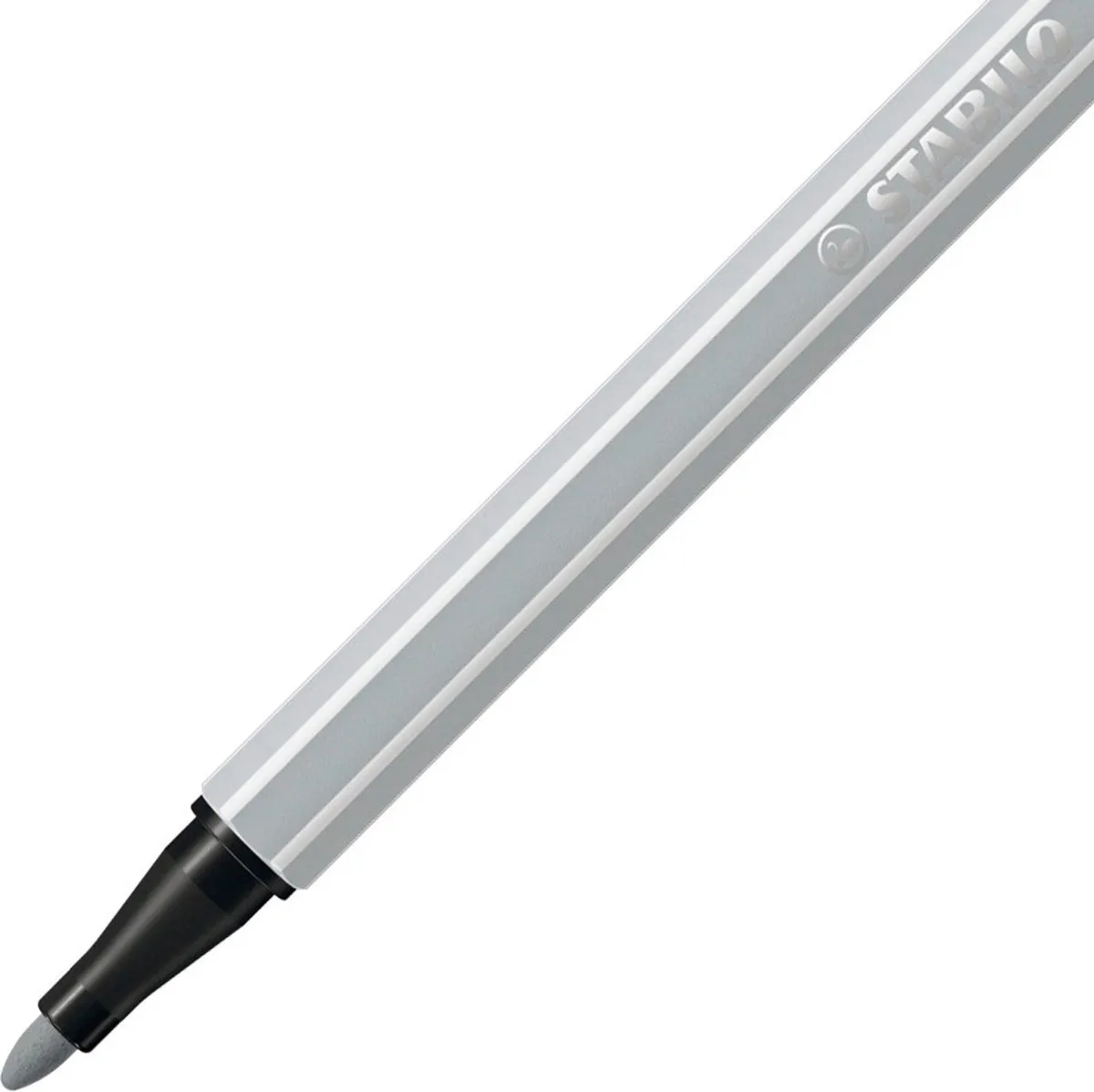 STABILO Pen 68 Premium Viltstift - Lichtgrijs - 10 Stuks