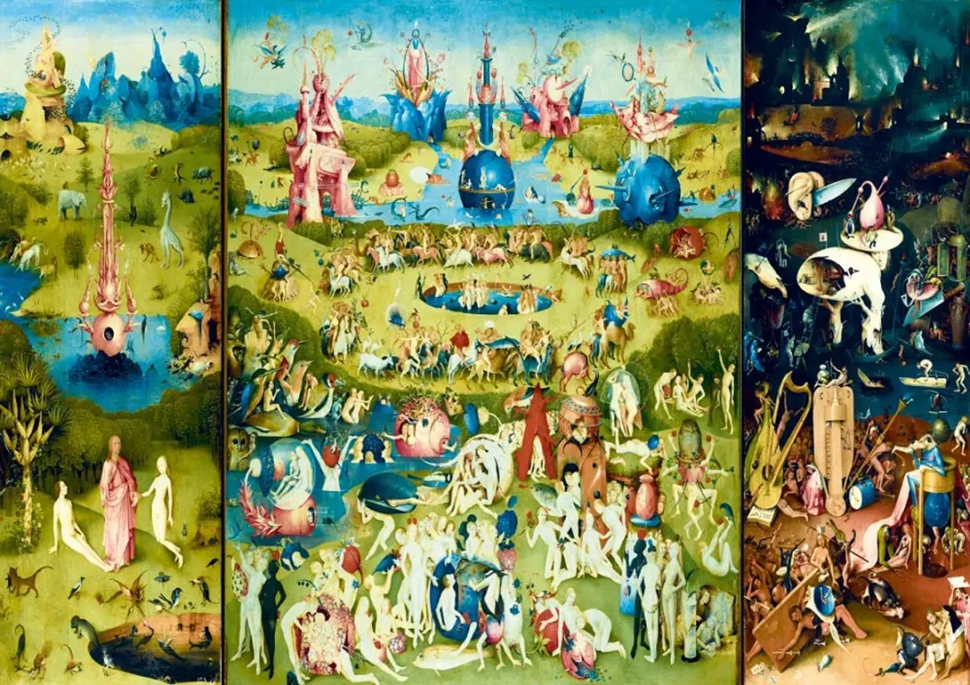 Bluebird Puzzle legpuzzel Bosch The Garden of Earthly Delights 1000 stukjes.