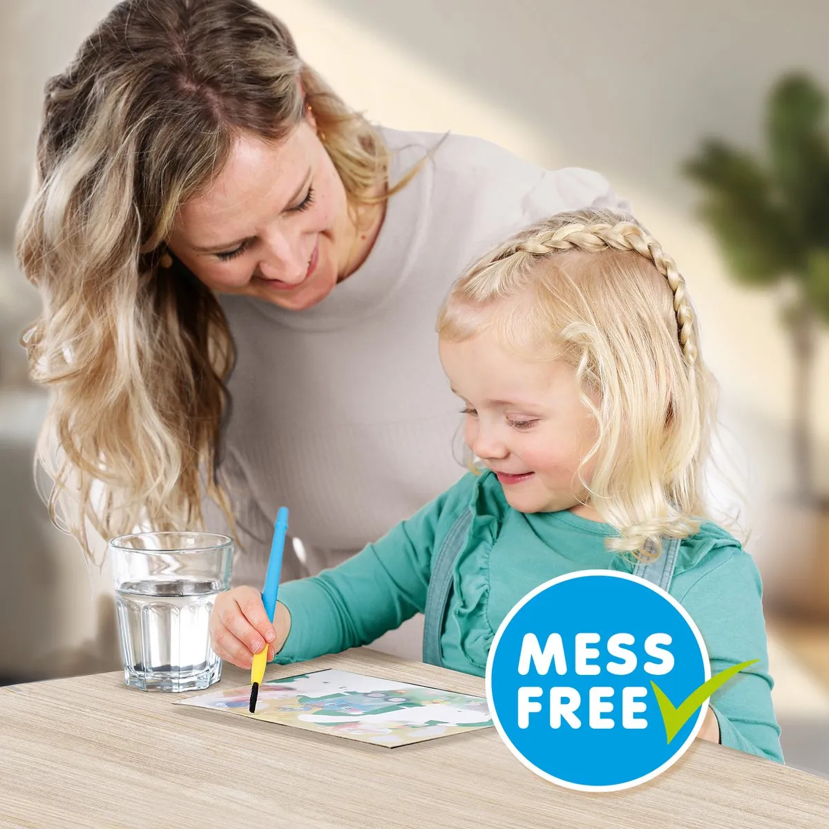 SES Creative My First Kleuren met Water - Fantasie Dieren - 4 Stuks
