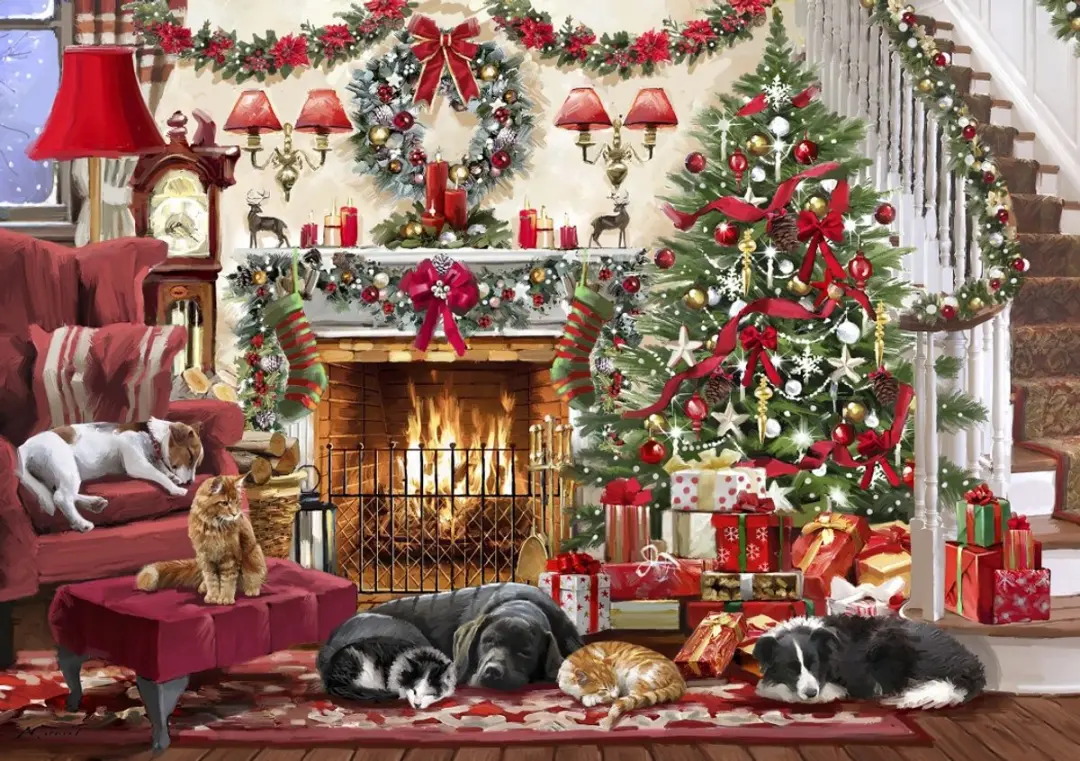 Bluebird Puzzle legpuzzel Cosy Fireplace