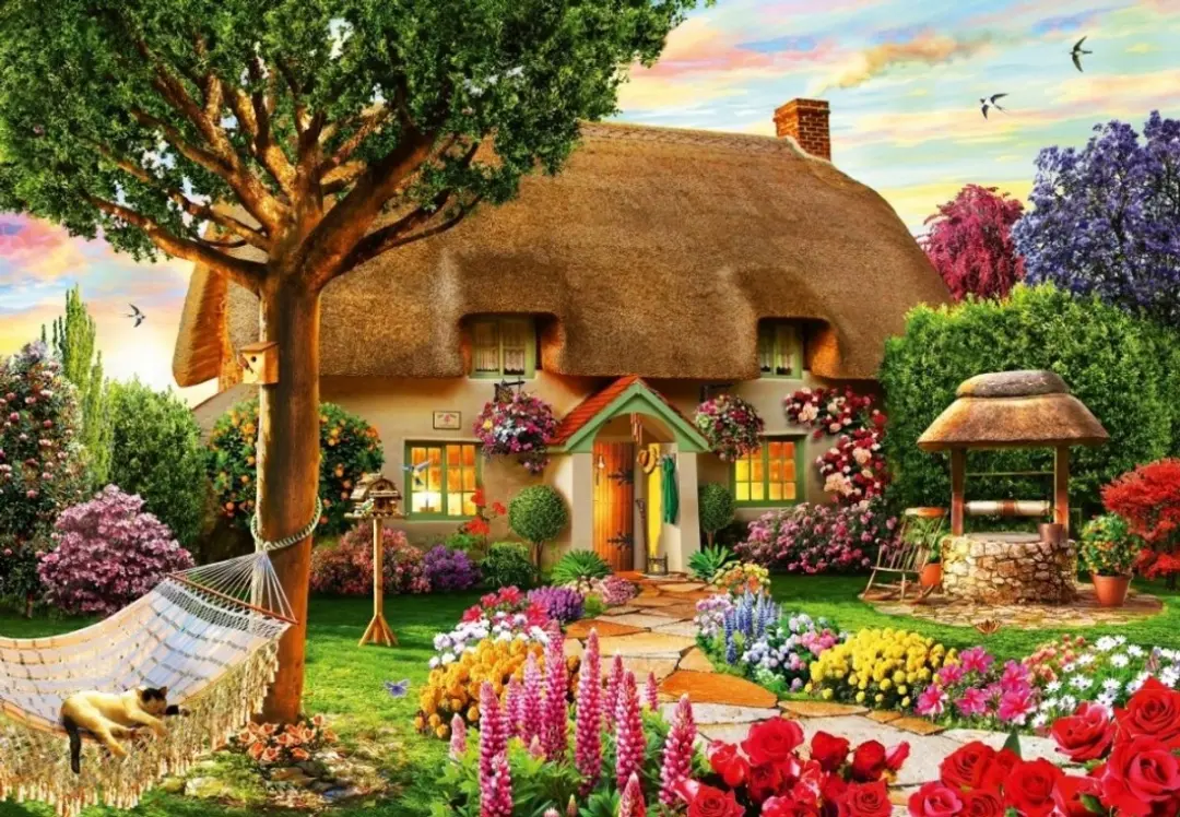 Bluebird Puzzle legpuzzel Thatched Cottage