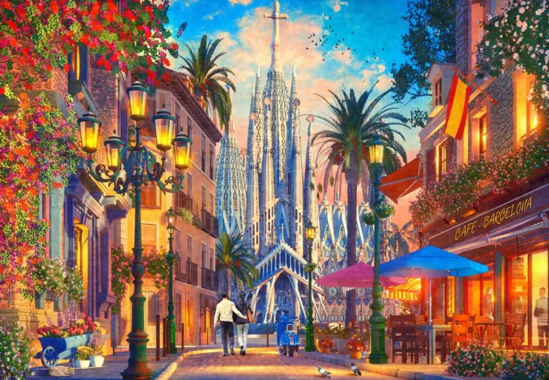 Bluebird Puzzle legpuzzel Barcelona