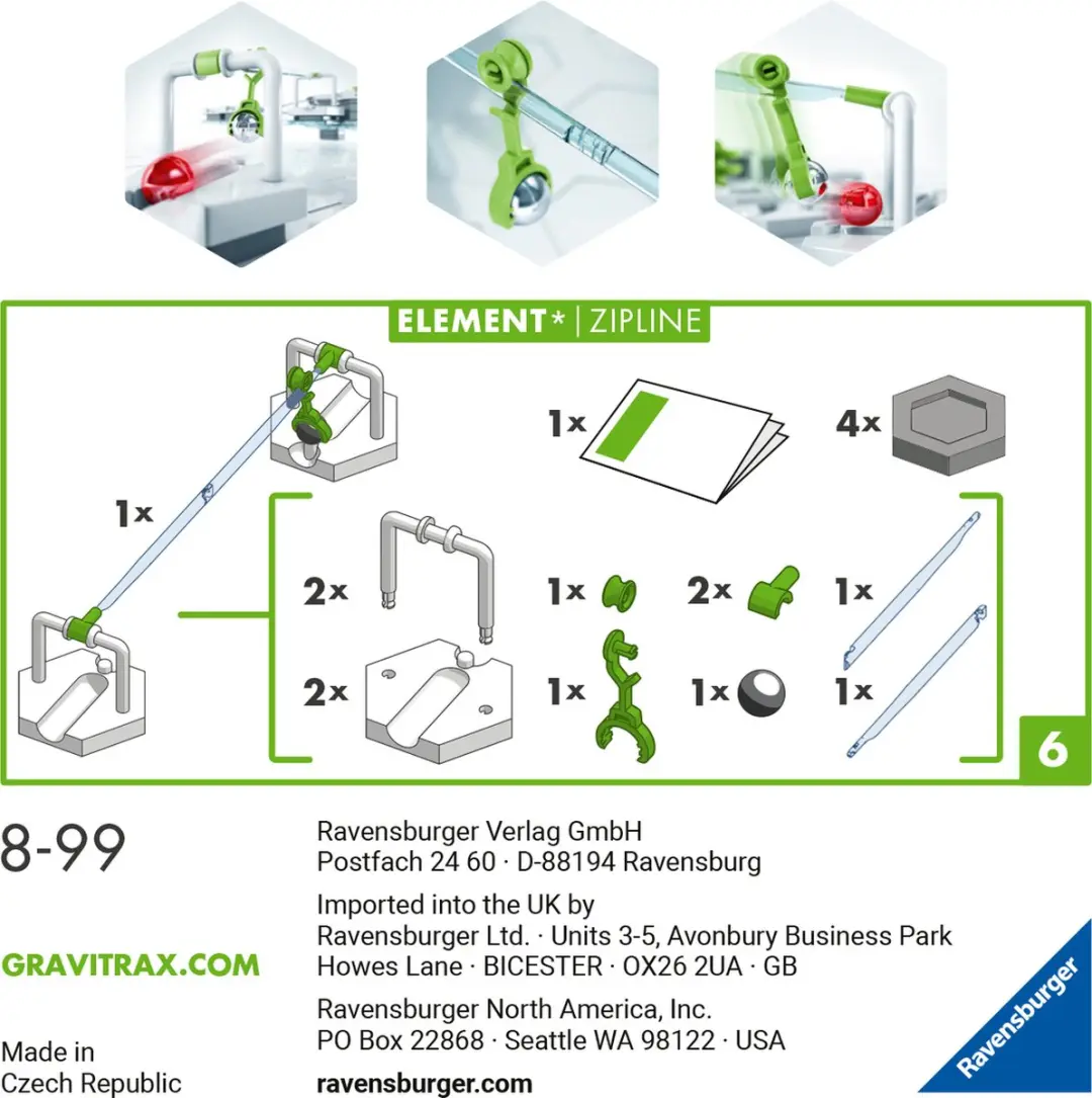GraviTrax Zipline Uitbreiding - 13 Baandelen - afbeelding 6 van 6
