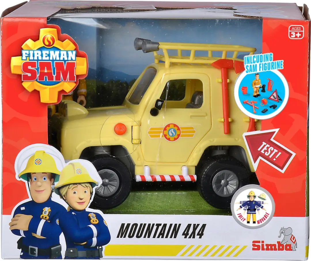 Simba Brandweerman Sam Mountain 4x4 Speelgoedvoertuig Rood - MPN 109252511038 - afbeelding 5 van 6