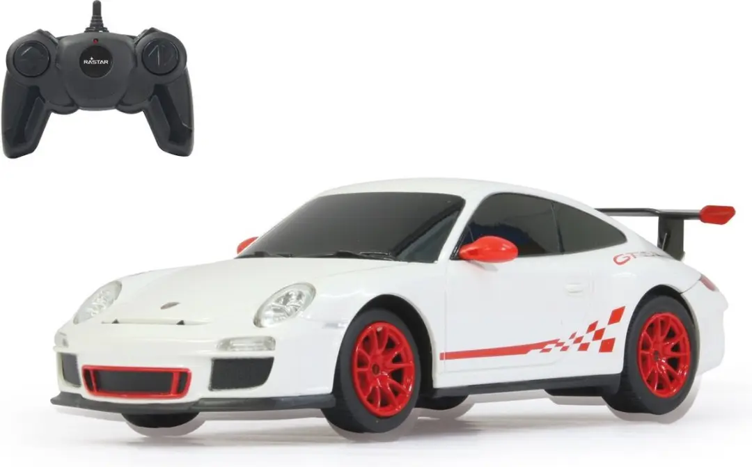 Jamara Porsche GT3 RS 1:24 RC Auto - Wit - 27MHz - afbeelding 6 van 6