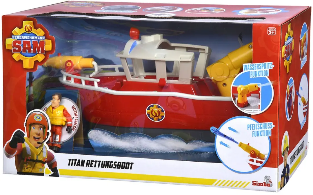 Simba Brandweerman Sam Brandweerboot - Multicolor - afbeelding 6 van 6