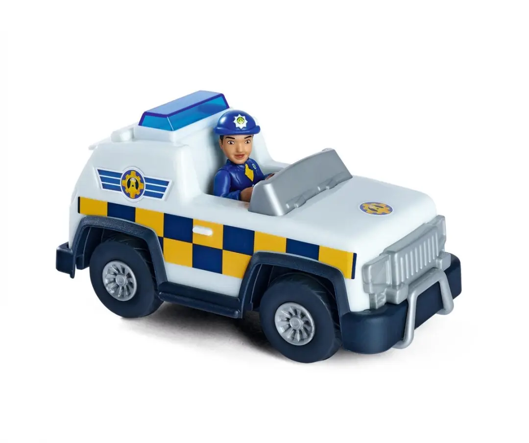 Brandweerman Sam Politie 4x4 Jeep met Speelfiguur