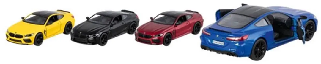 Goki BMW speelgoedauto M8 schaalmodel 1:38 multicolor.