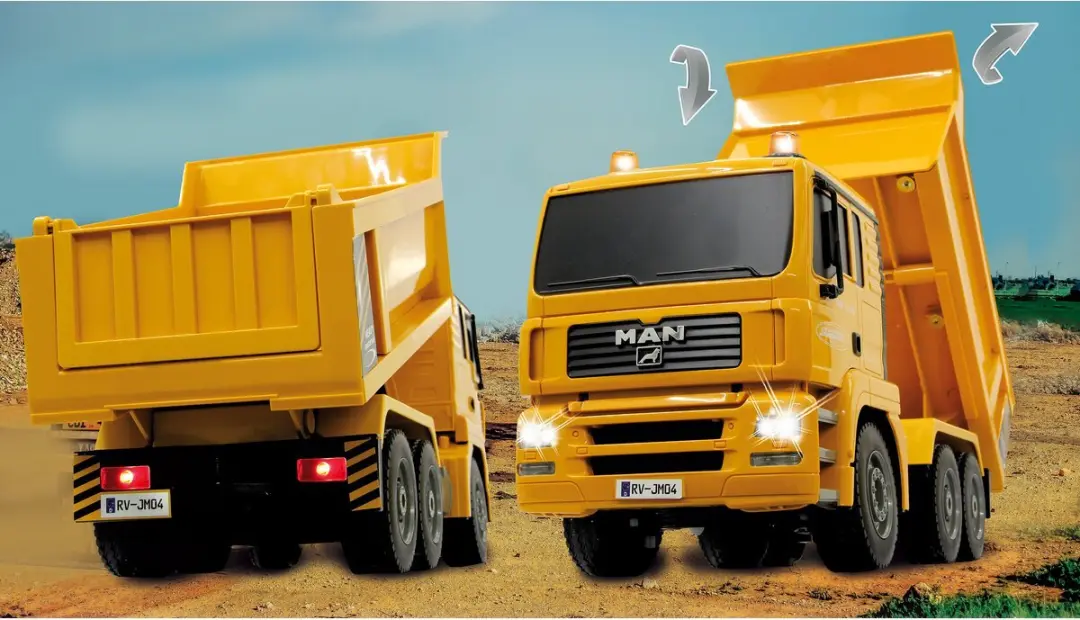 Jamara MAN Kiepwagen 1:20 2,4GHz - Geel