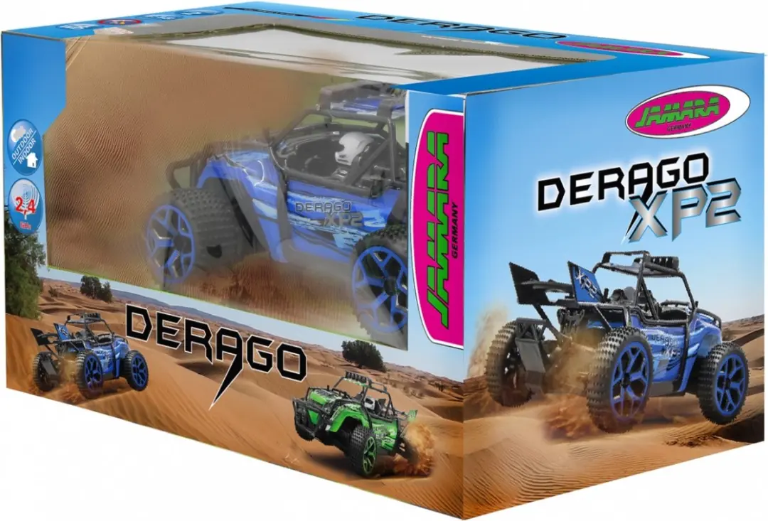 Jamara Derago XP1 4WD RC Auto 1:18 - Blauw - 2,4 GHz