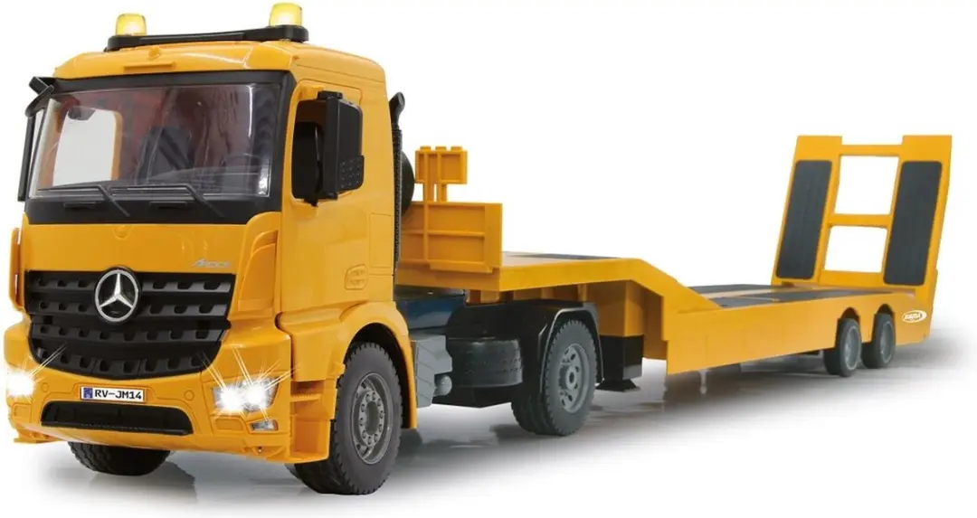 Jamara 405107 RC Vrachtwagen Mercedes-Benz Arocs met Platte Trailer
