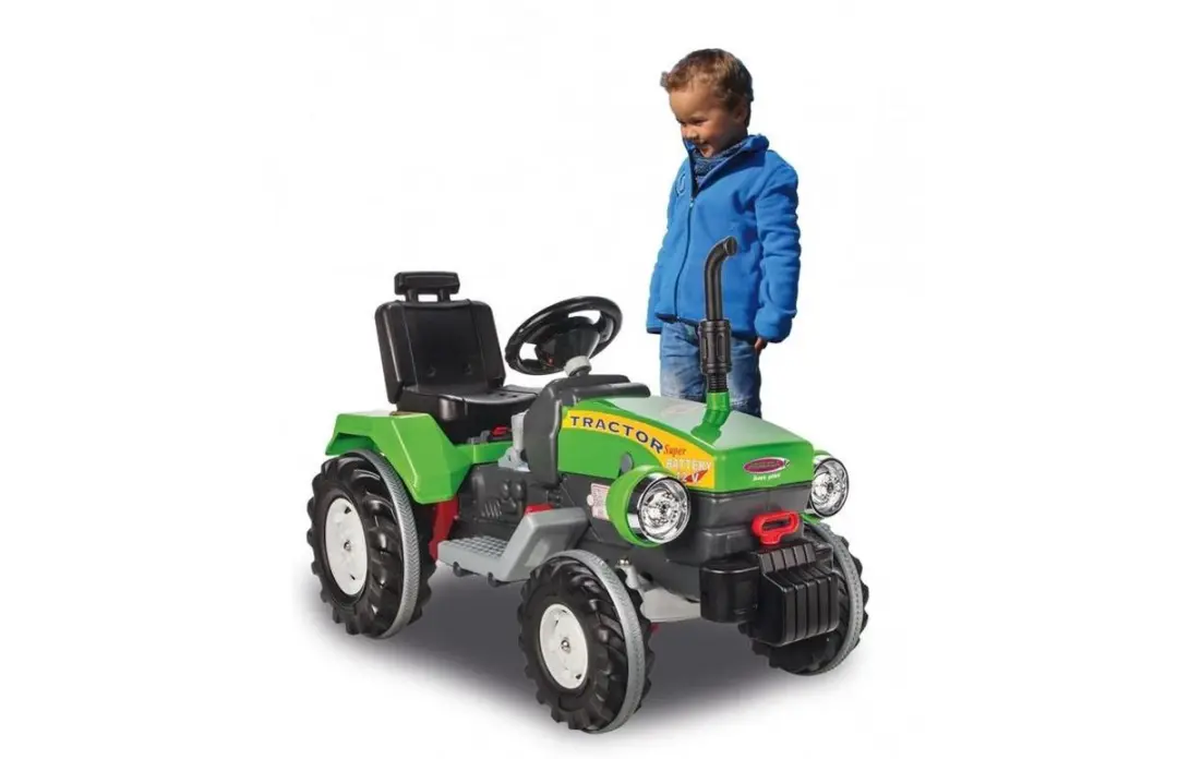 Jamara 36011601 Elektrische Kindertractor 12V - Groen - afbeelding 2 van 6