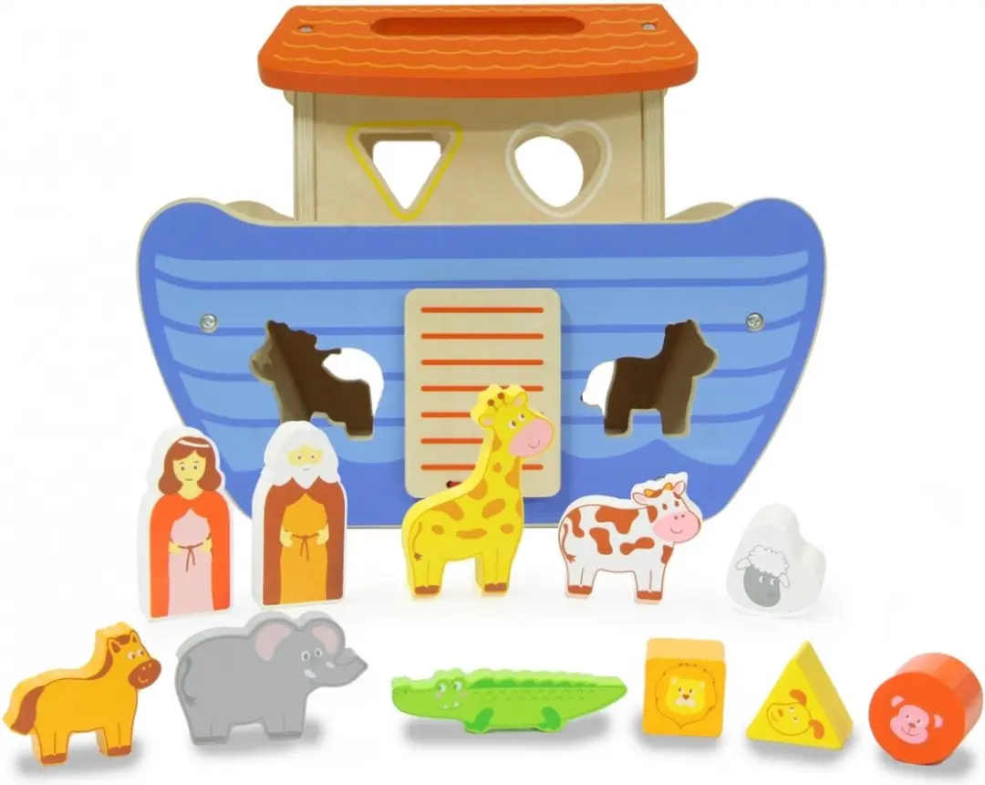 Jamara Kidiwood Noah's Ark Vormensorteerder 13-delig - Multicolor