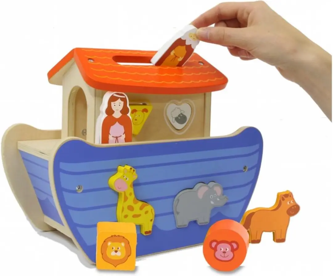 Jamara Kidiwood Noah's Ark Vormensorteerder 13-delig - Multicolor
