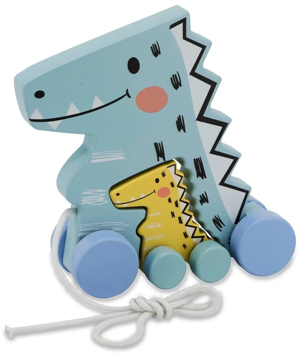 Jamara Houten Dino Trekfiguur - Meerkleurig