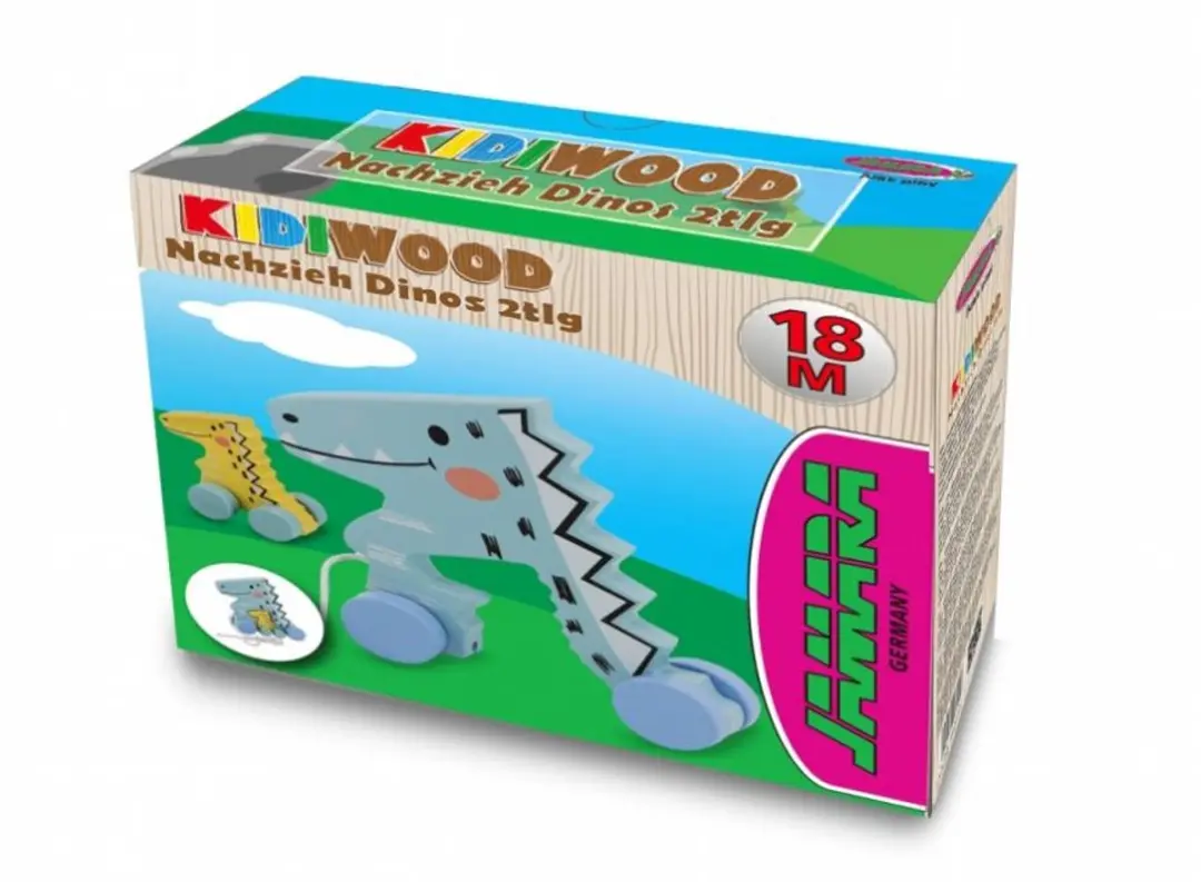 Jamara Houten Dino Trekfiguur - Meerkleurig