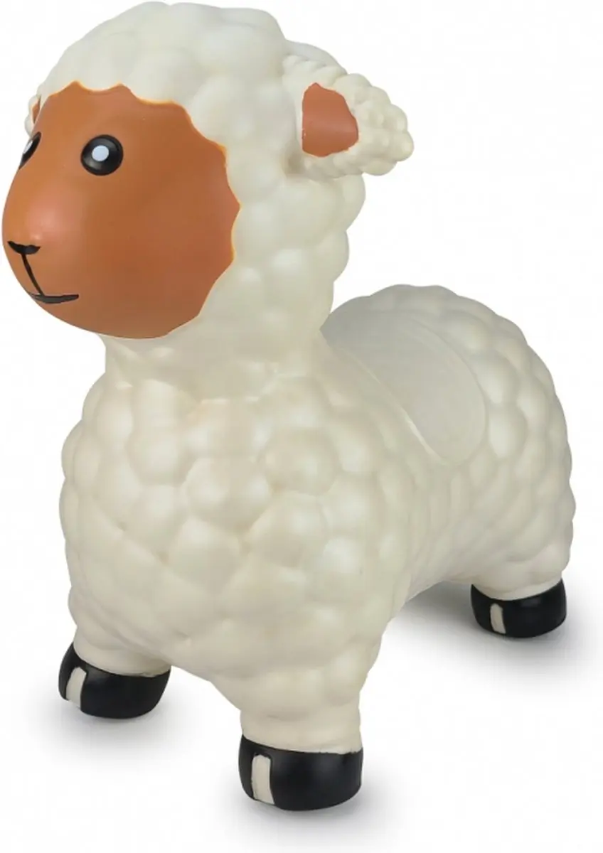 Jamara Skippybal Schaap Wit Junior met Pomp - afbeelding 3 van 6