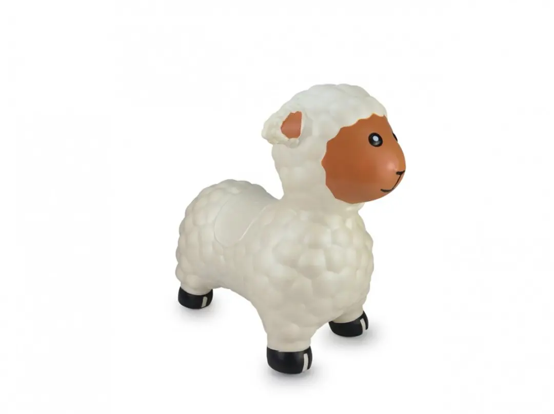 Jamara Skippybal Schaap Wit Junior met Pomp - afbeelding 2 van 6