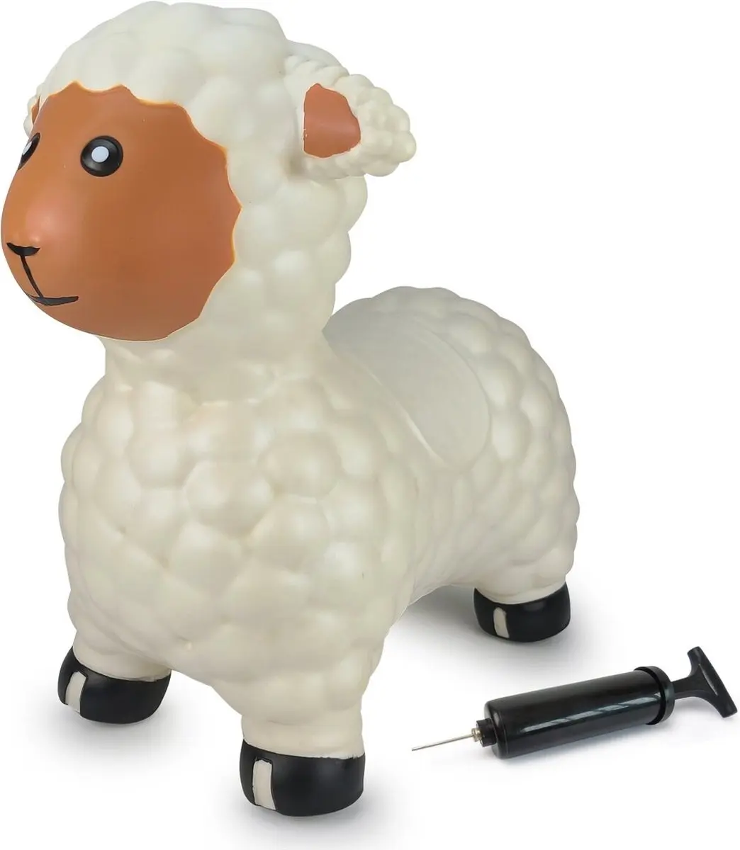 Jamara Skippybal Schaap Wit Junior met Pomp - afbeelding 4 van 6