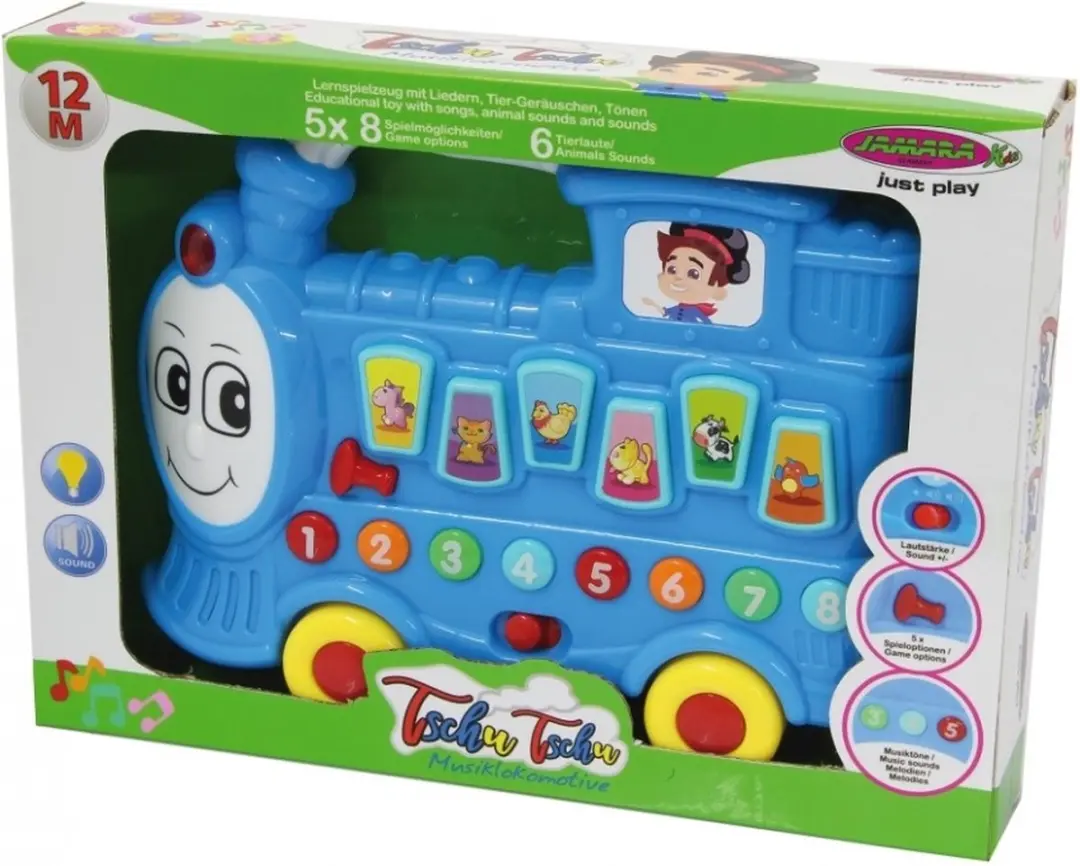 Jamara Muzieklocomotief Tschu Tschu - Blauw - afbeelding 4 van 4