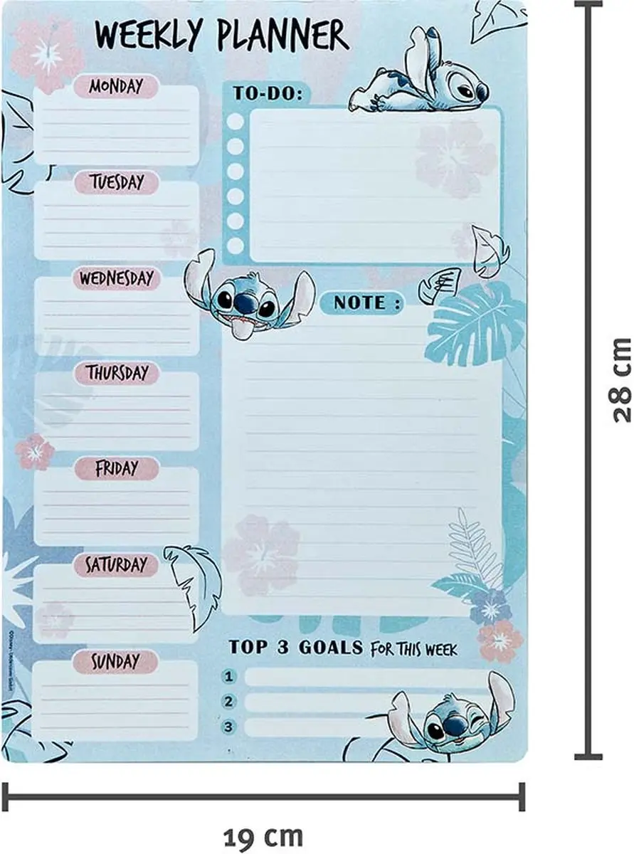 Lilo & Stitch Weekplanner - Meerkleurig