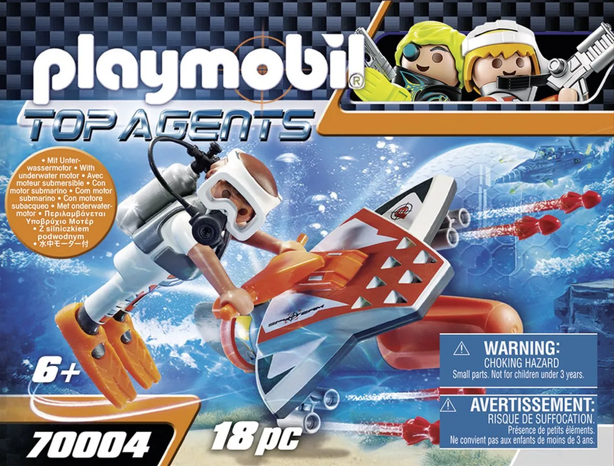 Playmobil Spy Team Onderwaterjet 70004 - Multicolor