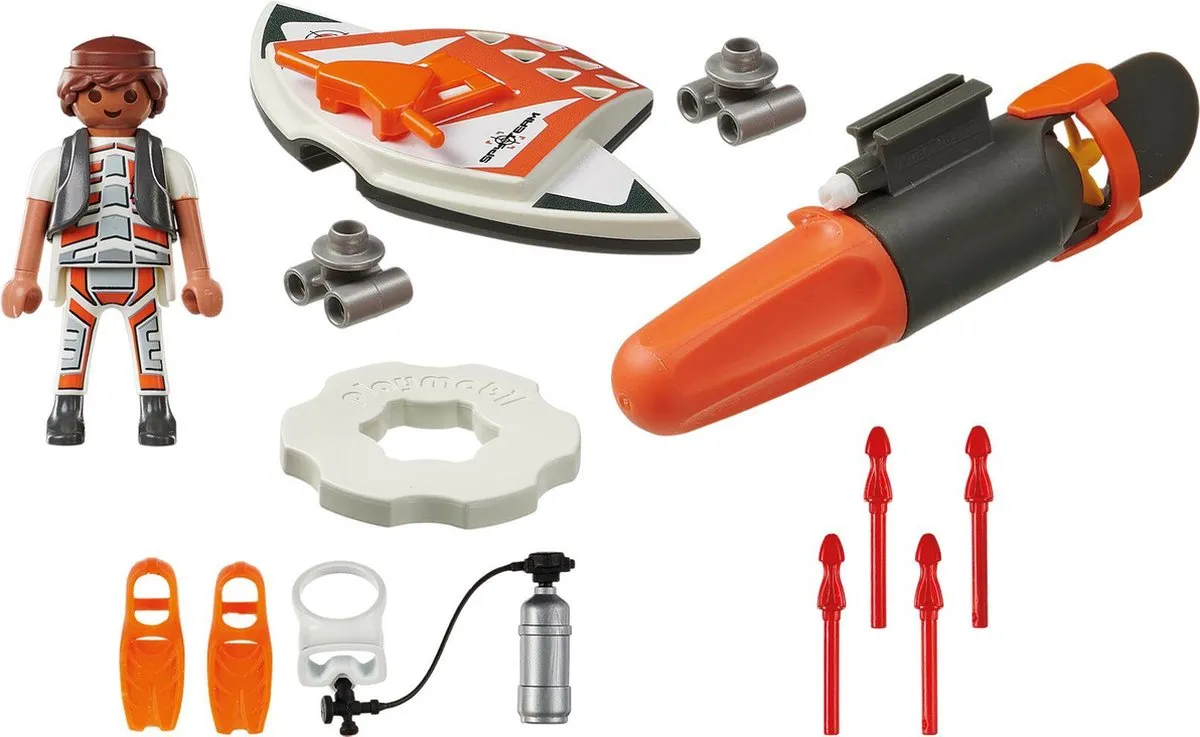 Playmobil Spy Team Onderwaterjet 70004 - Multicolor