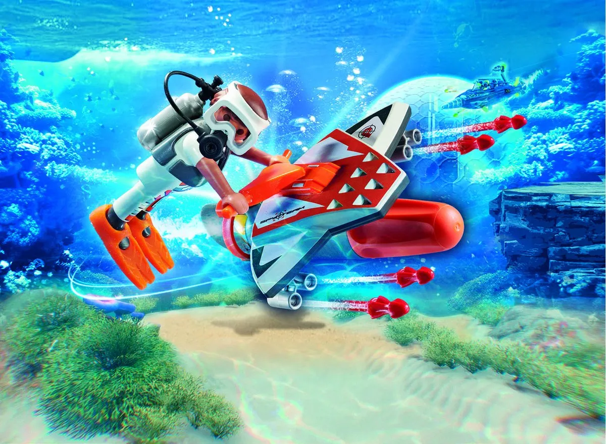 Playmobil Spy Team Onderwaterjet 70004 - Multicolor