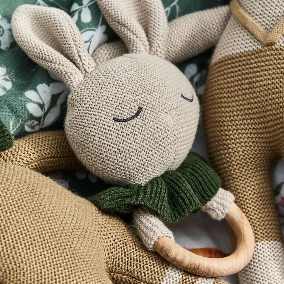 Loberon Speelring Cuddlecloud - Beige/Groen