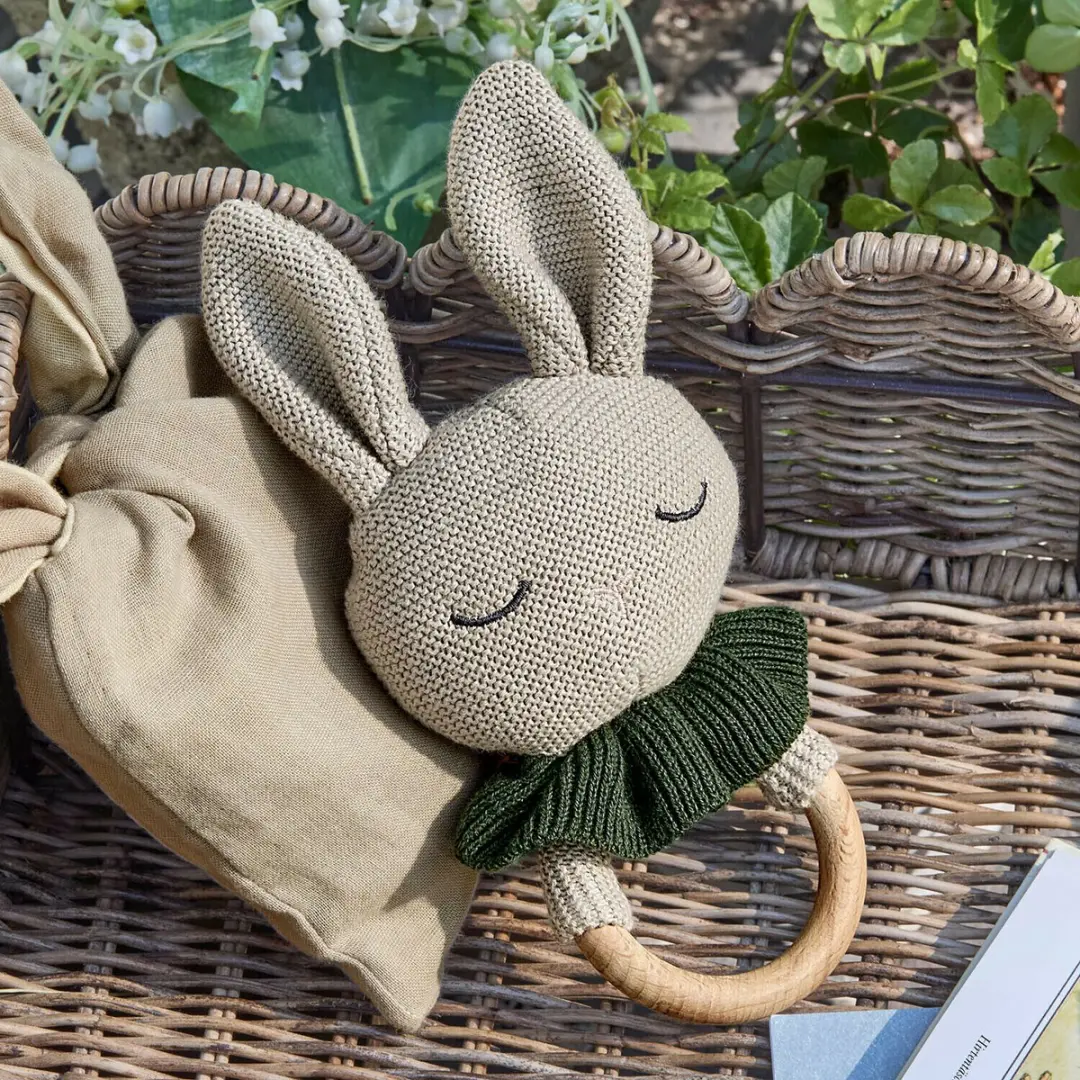 Loberon Speelring Cuddlecloud - Beige/Groen