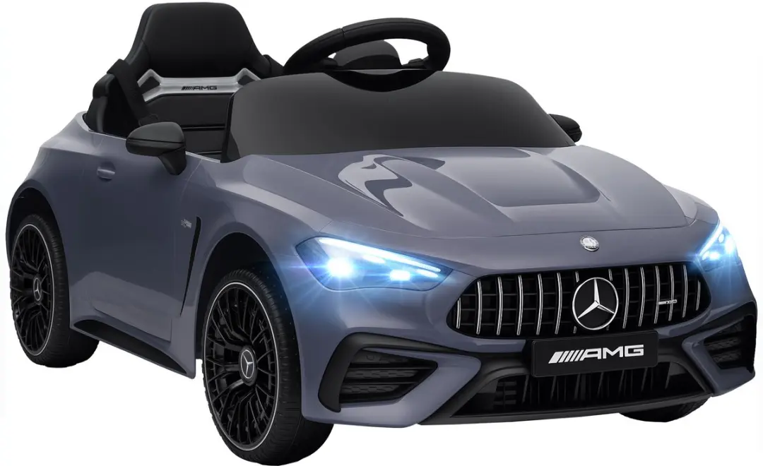 AIYAPLAY Elektrische kinderauto Kunststof, staal 99L x 55B x 43H cm Grijs