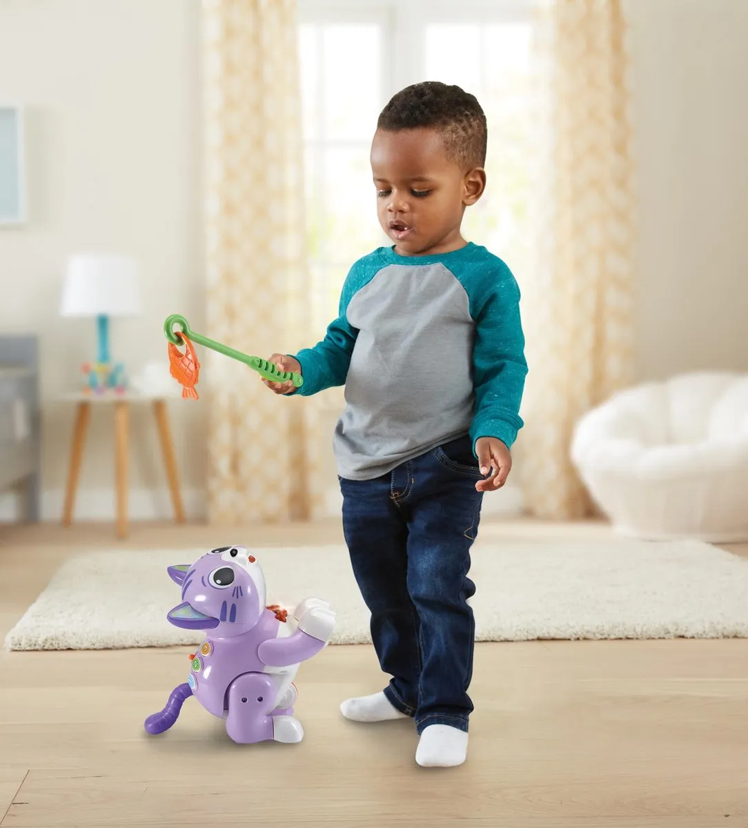 VTech Speel met mij Kitten 80-539223 - Educatief Speelgoed - 1,5-3 Jaar - Paars