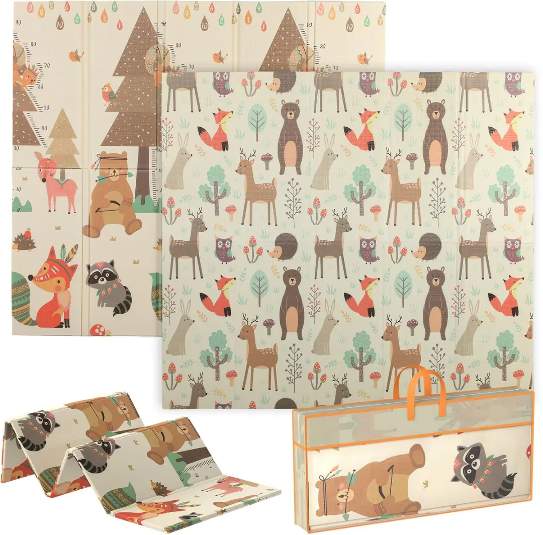 AIYAPLAY Vloerspeelmat voor kinderen-XPE-196L x 176B x 1,5H cm-Meer kleurig