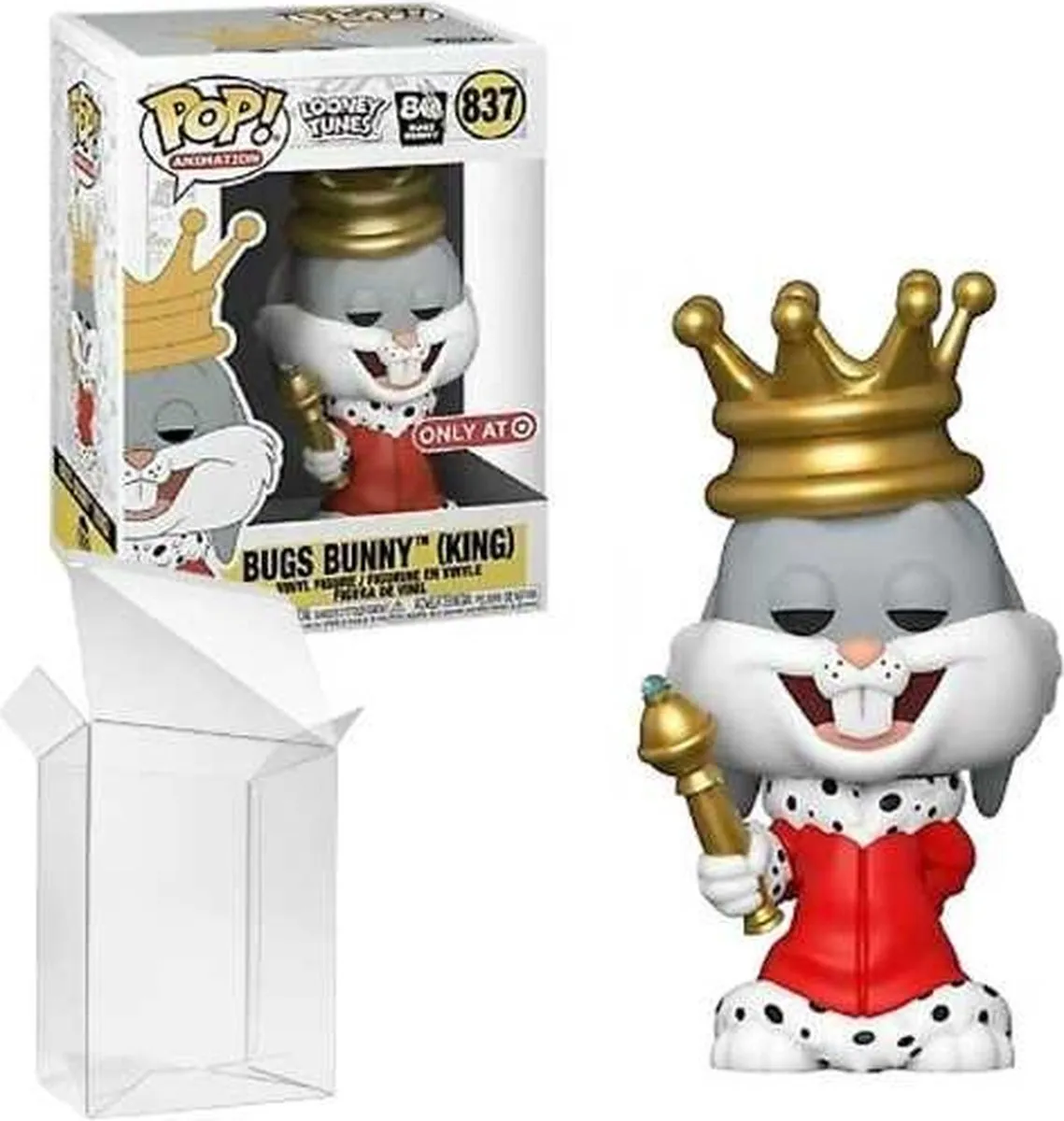 Funko Pop! Looney Tunes Bugs Bunny King #837 Target Exclusief