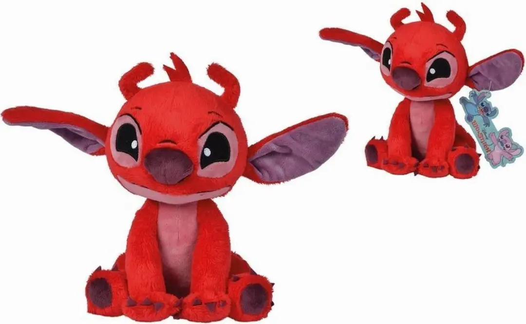 Simba Disney Lilo & Stitch Leroy Pluche - 25cm Rood