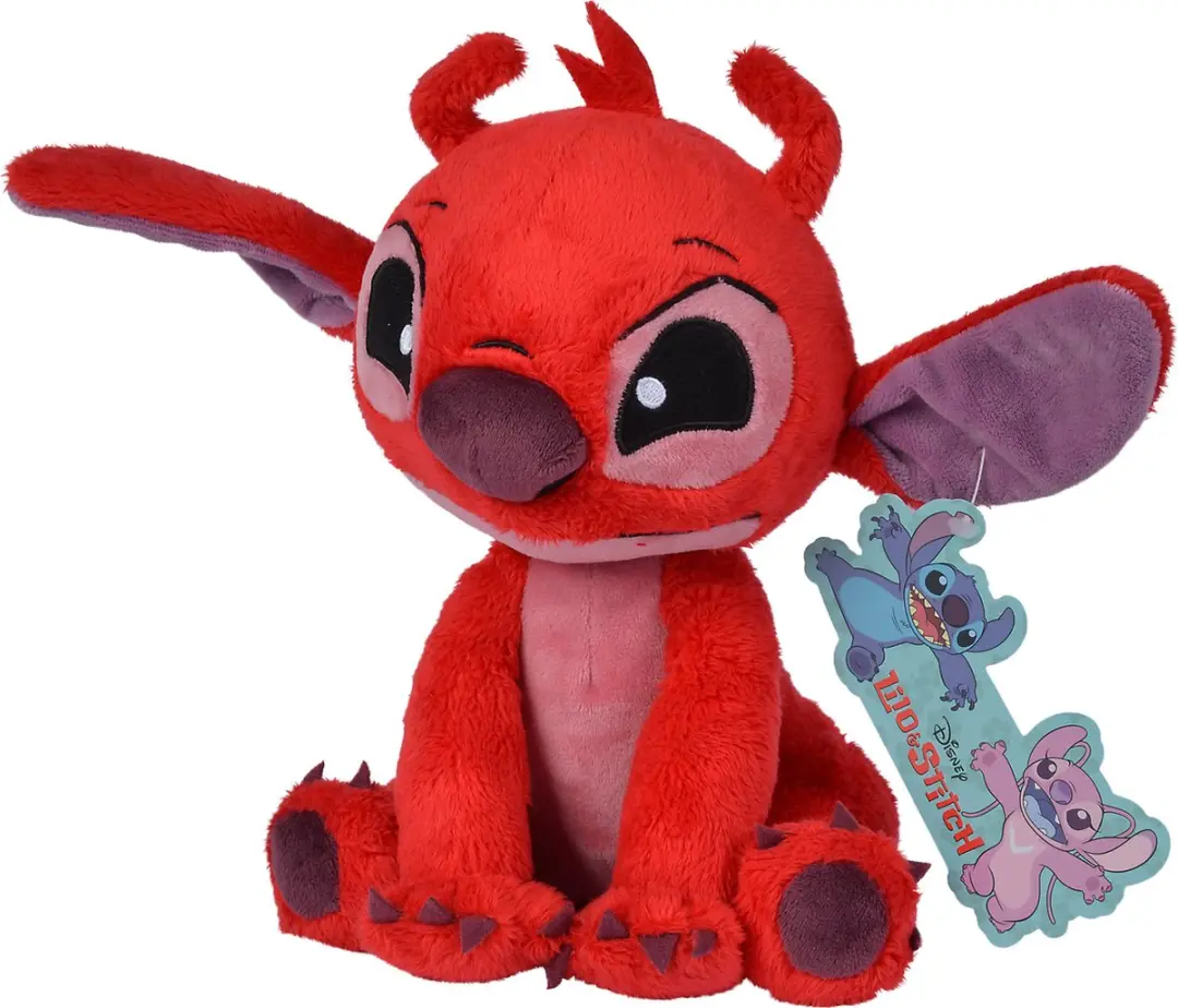Simba Disney Lilo & Stitch Leroy Pluche - 25cm Rood