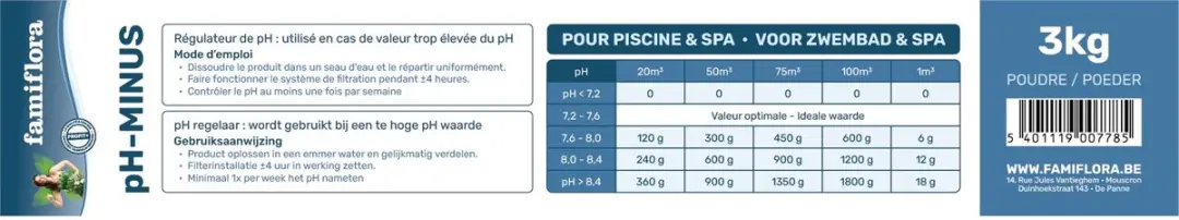 Famiflora pH Down Poeder 3kg