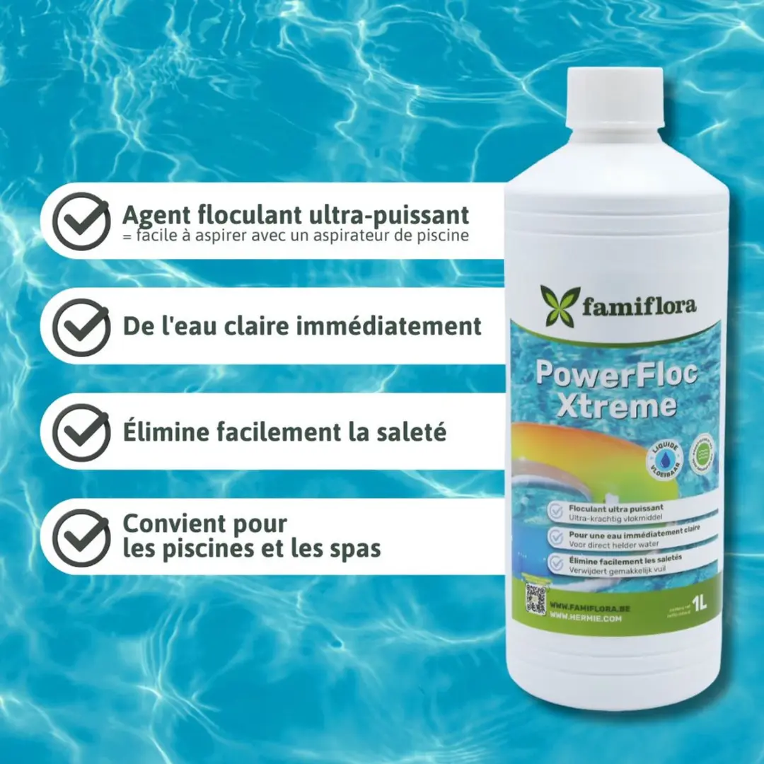 Famiflora PowerFloc Xtreme Vlokmiddel 1L - Crystalclar