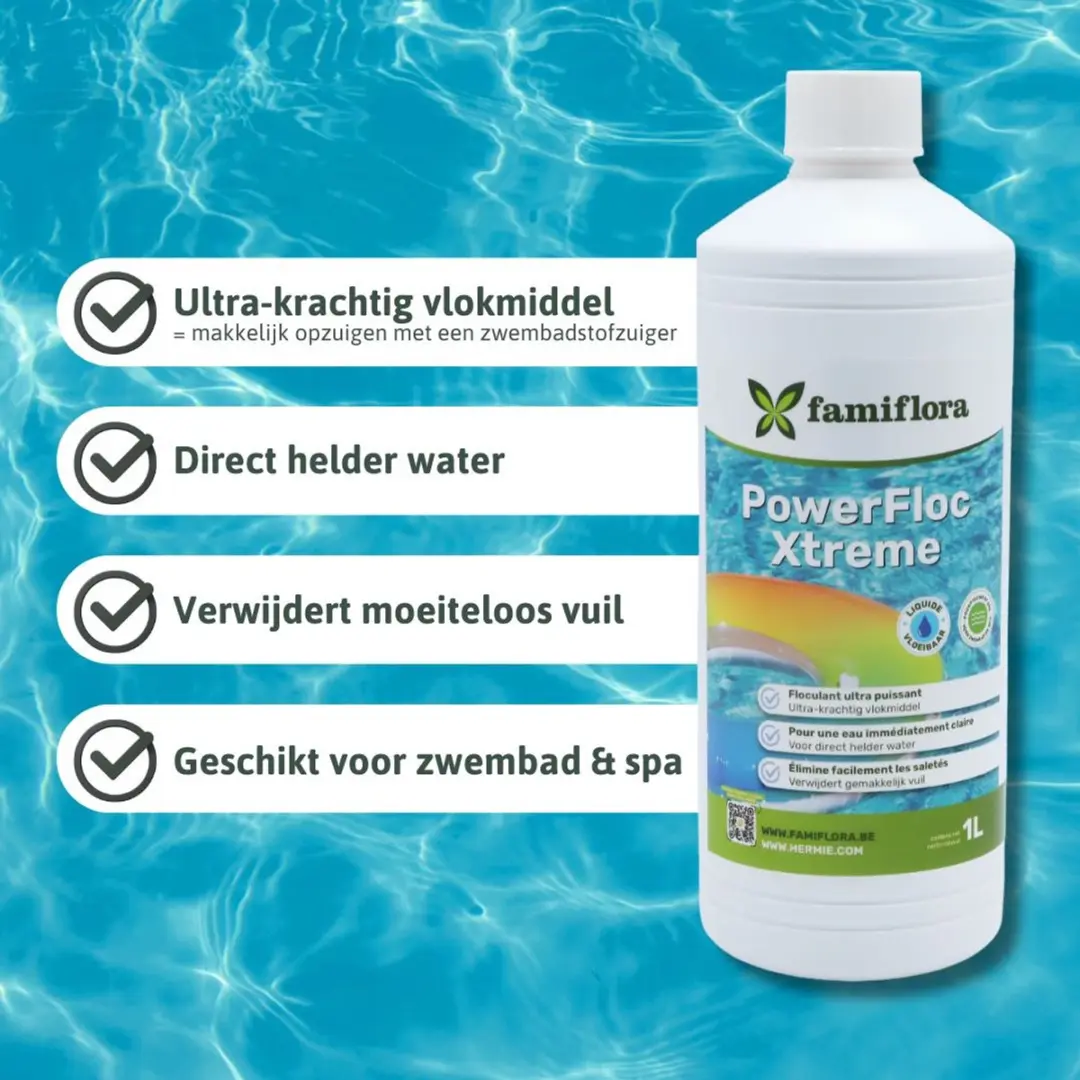 Famiflora PowerFloc Xtreme Vlokmiddel 1L - Crystalclar