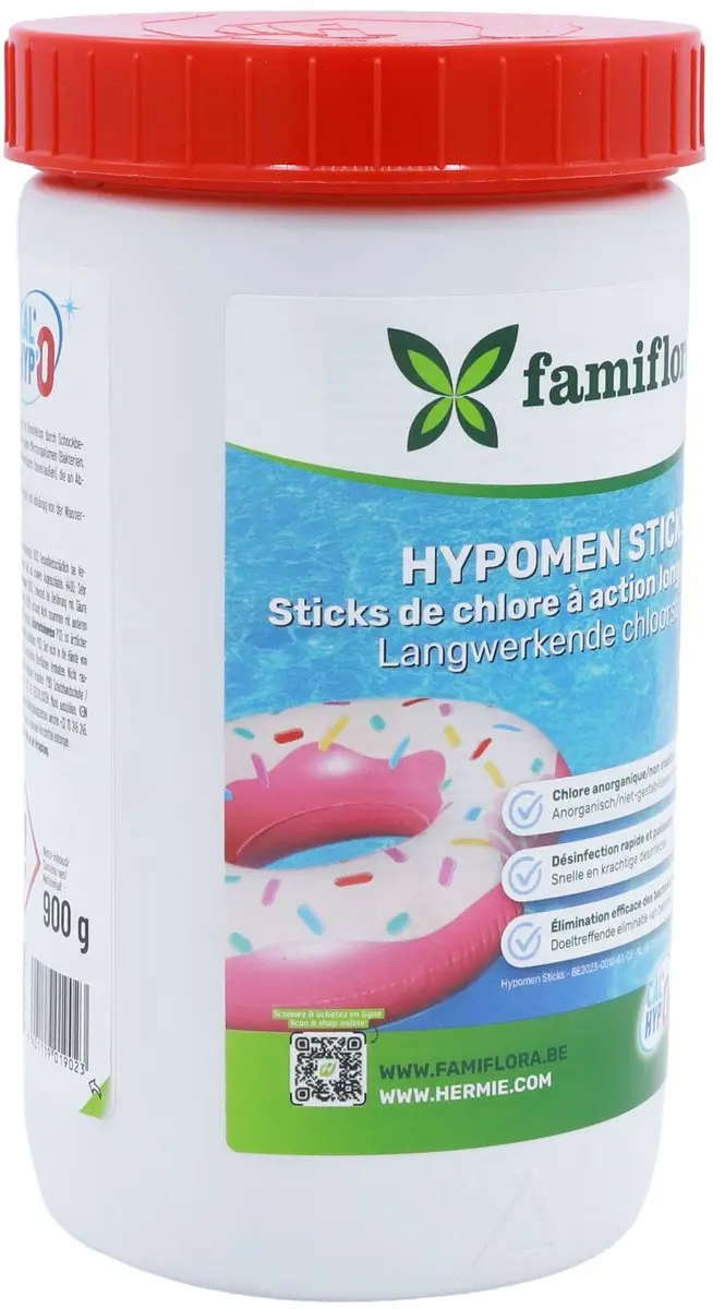 Famiflora Hypomen Sticks Chloor 900g - 300g (3x300g)