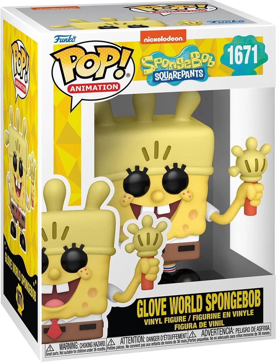 Funko Pop! Spongebob Glove World Vinyl Figuur 75734 - Multicolor