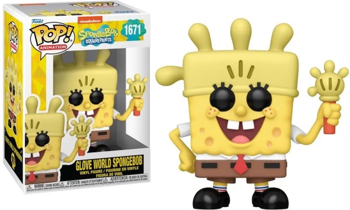 Funko Pop! Spongebob Glove World Vinyl Figuur 75734 - Multicolor