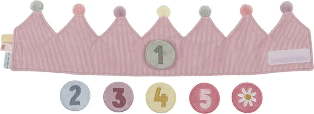 Little Dutch Verjaardagskroon Roze - 1 Stuks