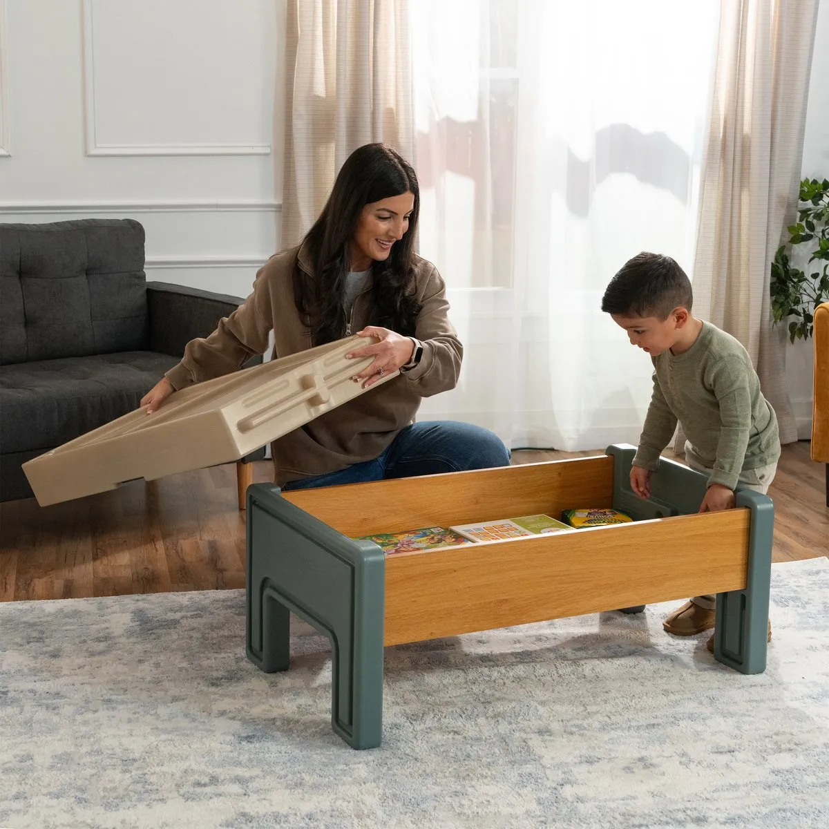Step2 Harmony Activity Table 440799 Speeltafel - Bruin/Grijs