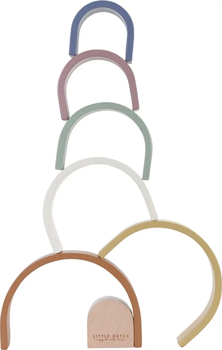 Little Dutch Vintage Regenboog Stapeltoren - Multicolor