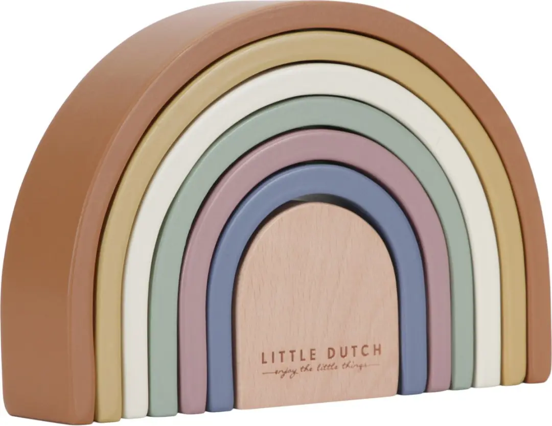 Little Dutch Vintage Houten Regenboog Stapeltoren